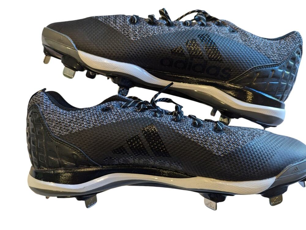 ADIDAS Men's PowerAlley 5 Baseball Metal Cleats SPG 753001 Black Size 12
